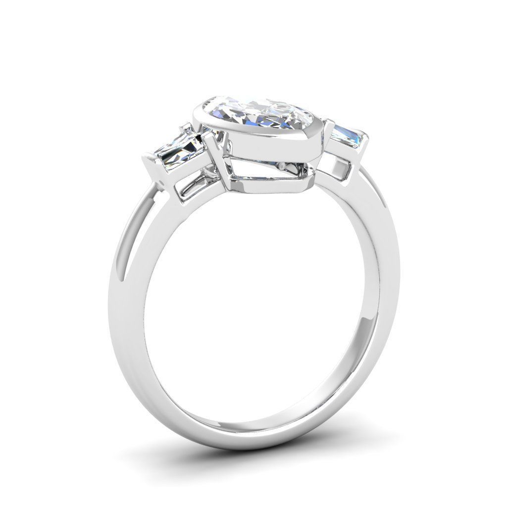 Engagement ring Maya marquise 3D print model_20