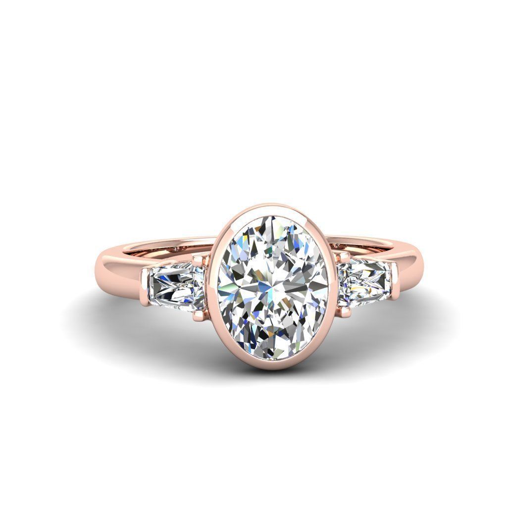 Engagement ring Maya oval 3D print model_25