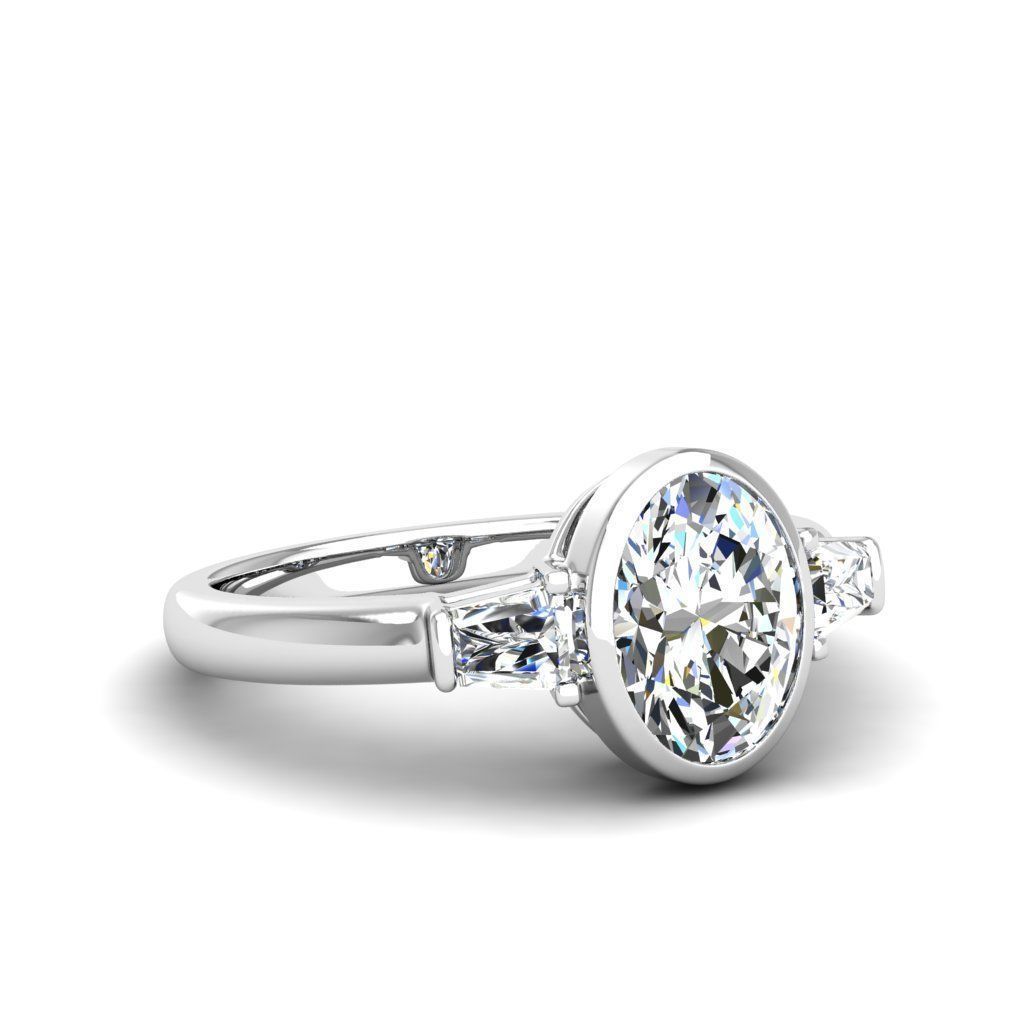 Engagement ring Maya oval 3D print model_21