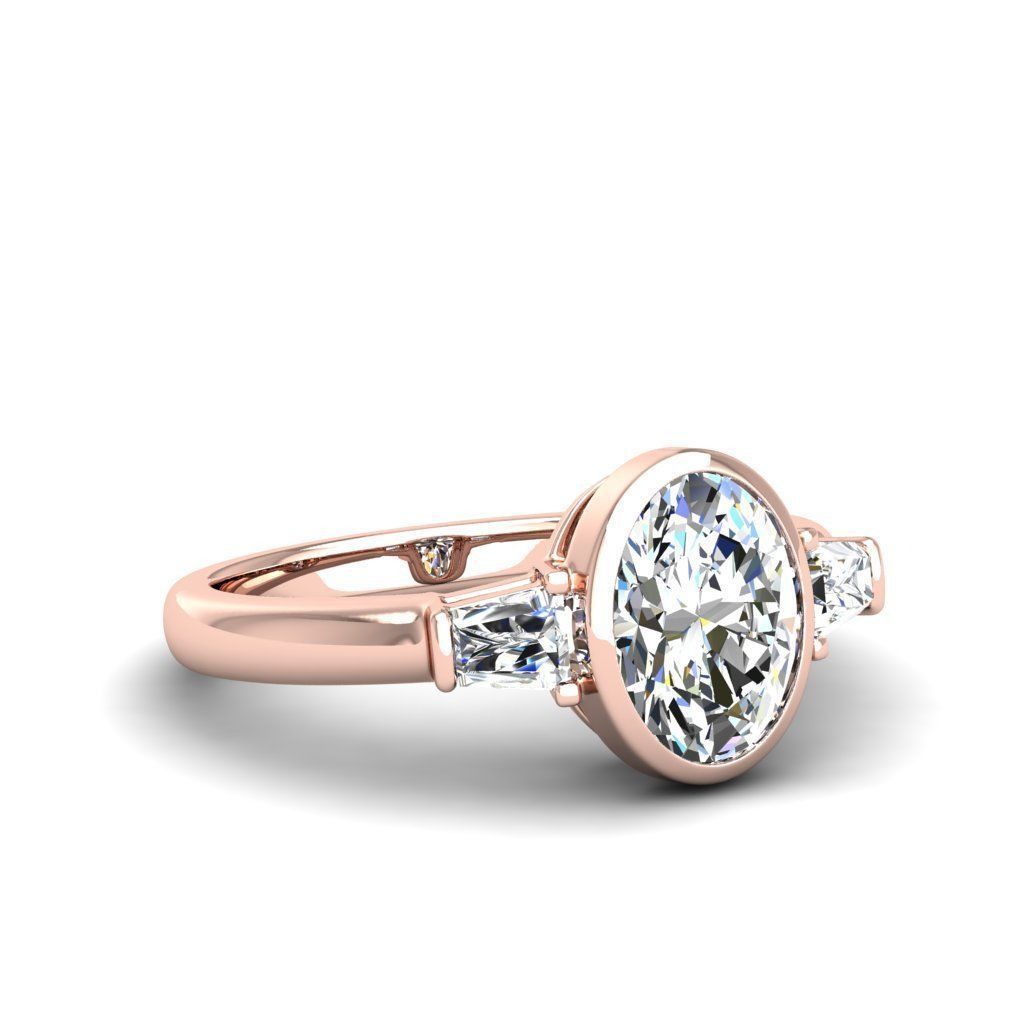 Engagement ring Maya oval 3D print model_20