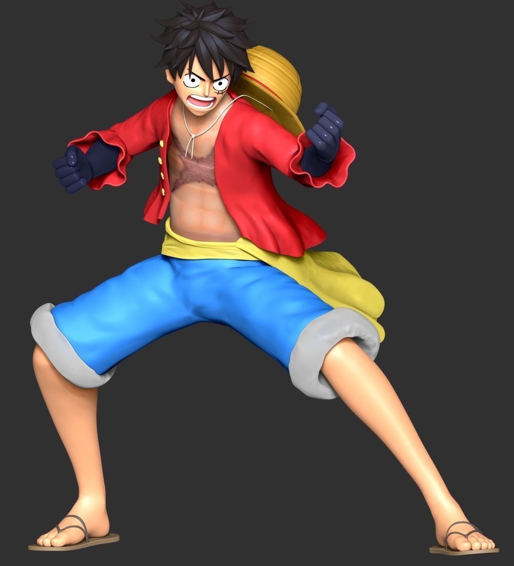 One Piece - Luffy 3D print model_4