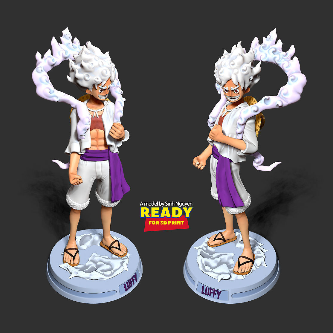 Luffy Gear 5 - One Piece 3D print model_6