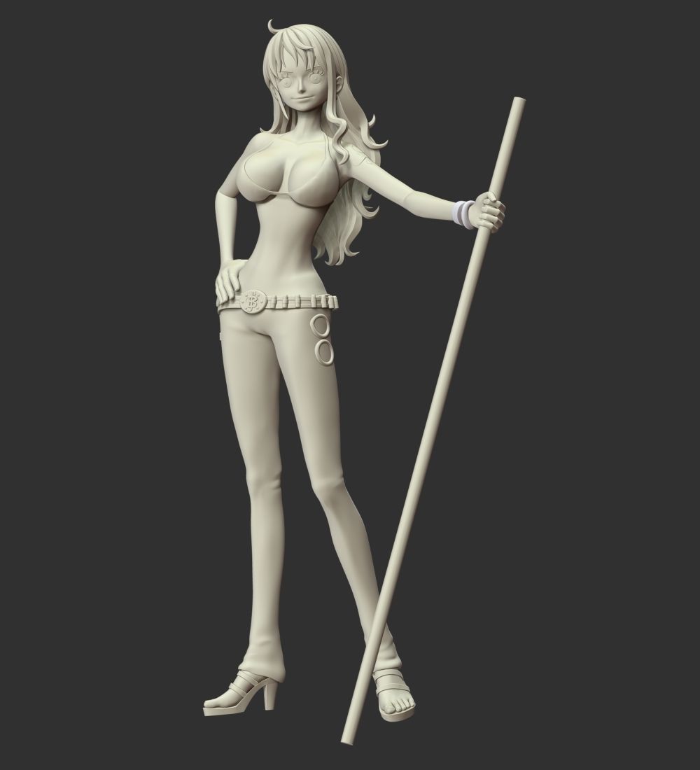 One Piece - Nami 3D print model_9