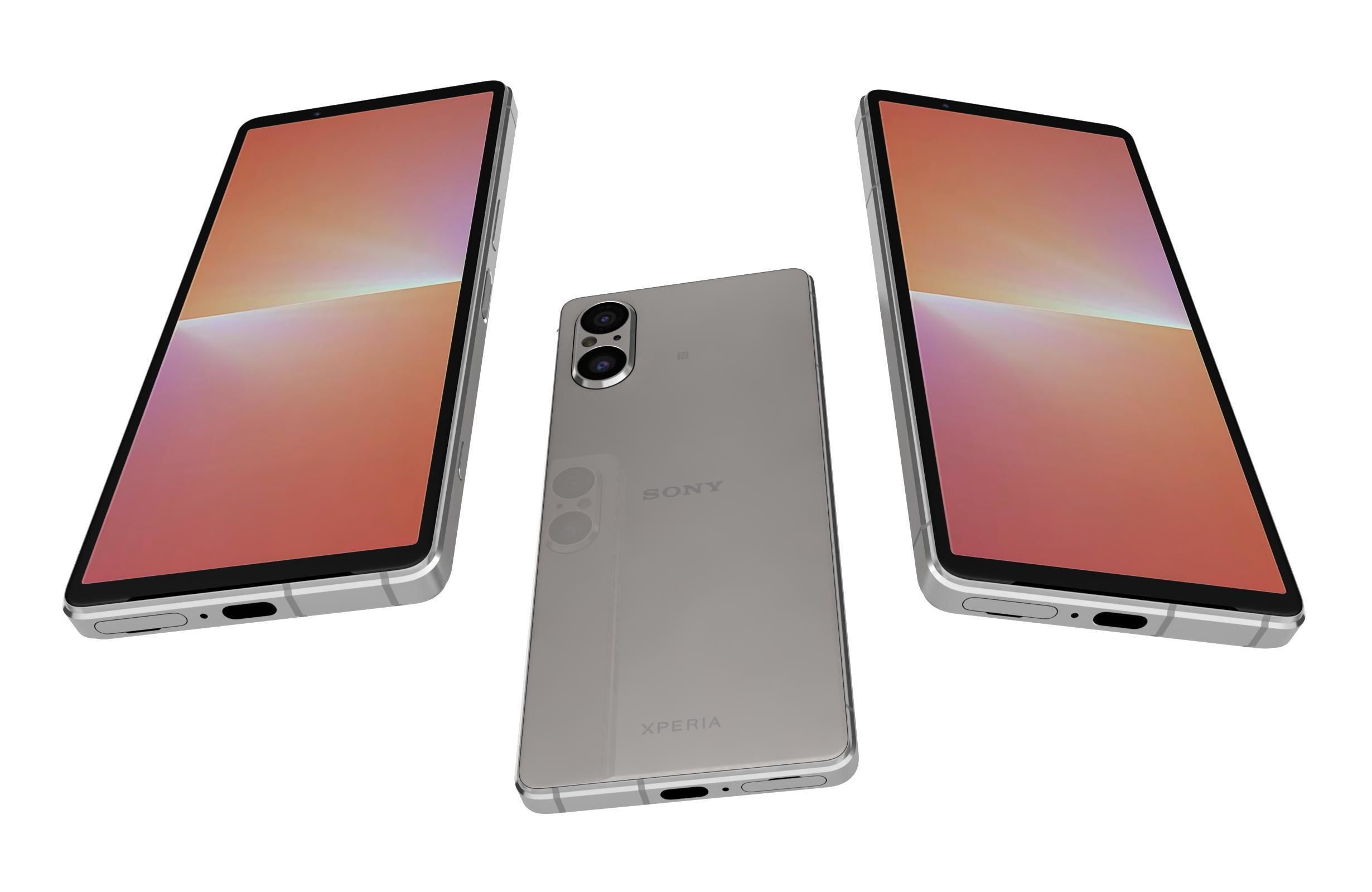 Sony Xperia 5V All Colors Low-poly 3D model_15