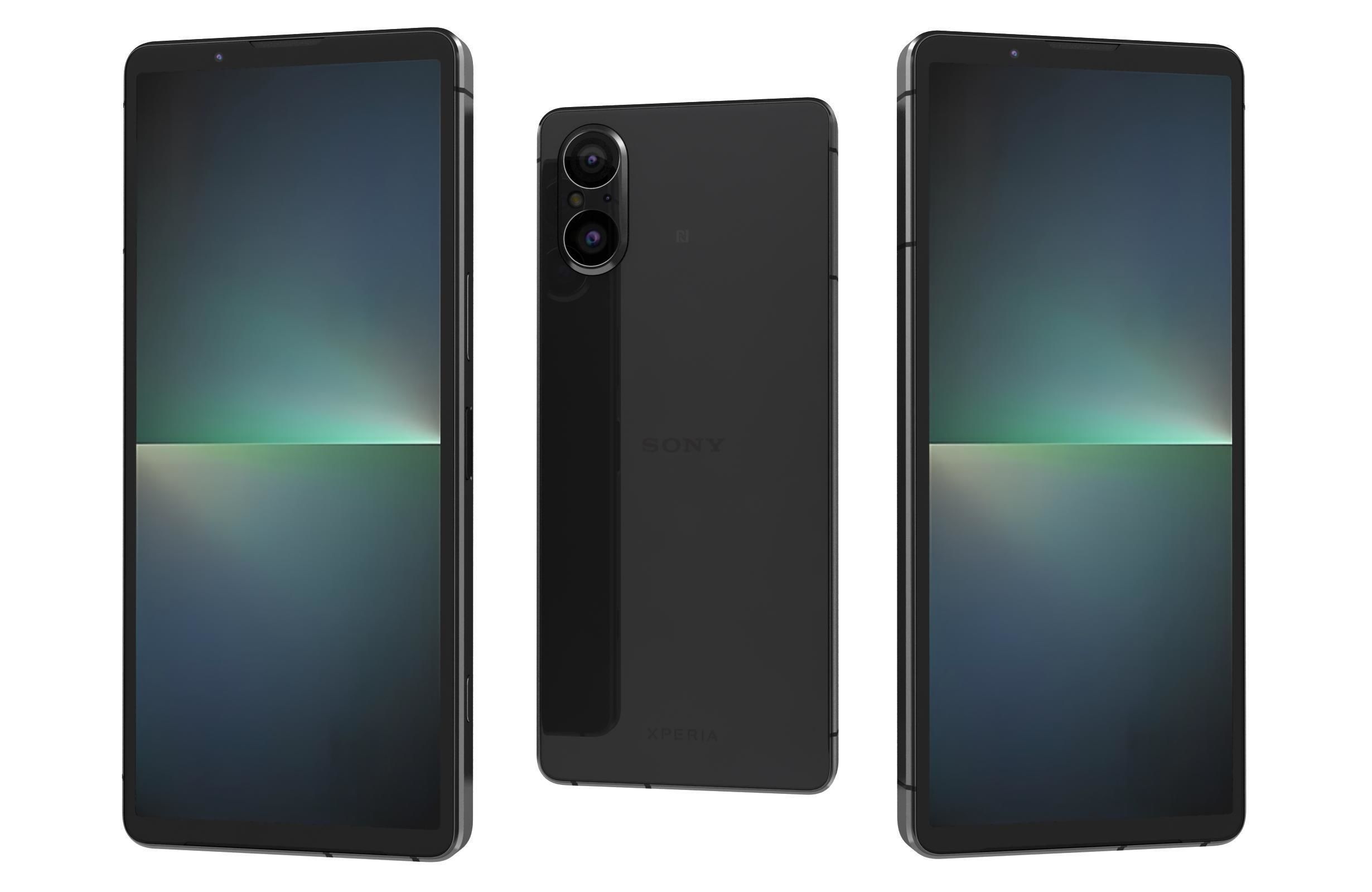 Sony Xperia 5V All Colors Low-poly 3D model_1