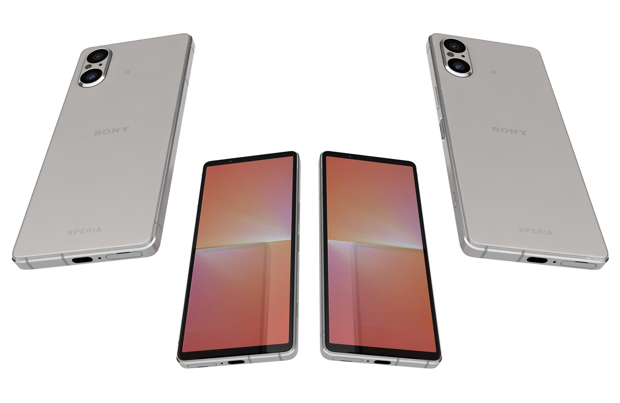 Sony Xperia 5V All Colors Low-poly 3D model_18