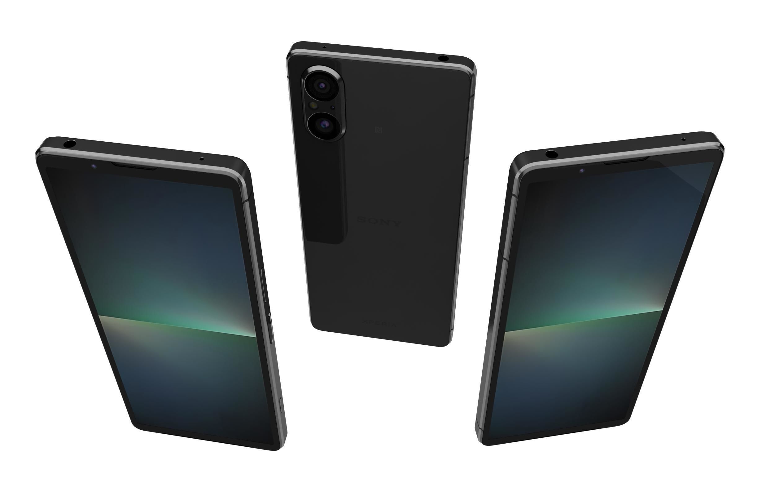 Sony Xperia 5V All Colors Low-poly 3D model_2