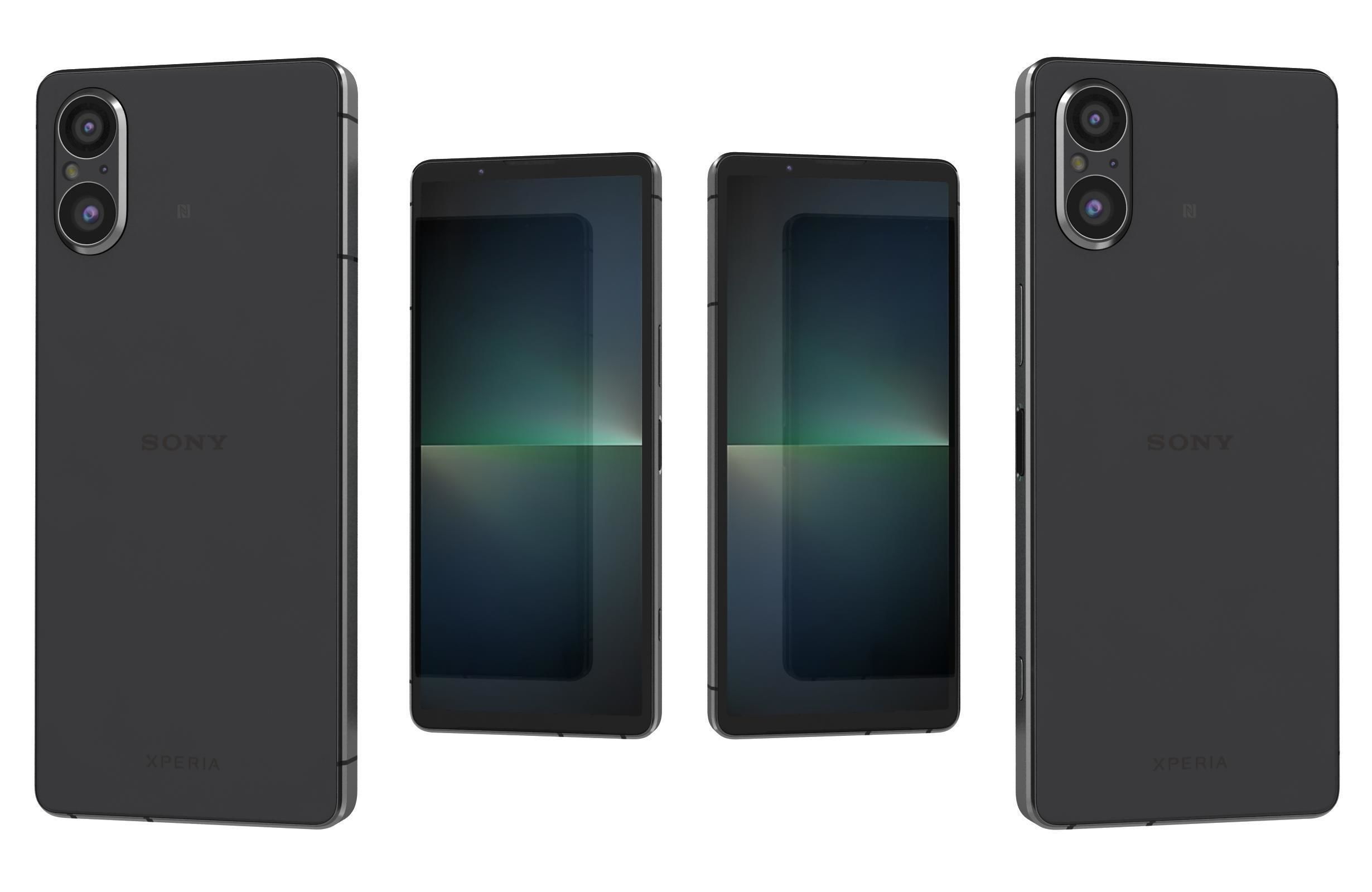 Sony Xperia 5V All Colors Low-poly 3D model_4