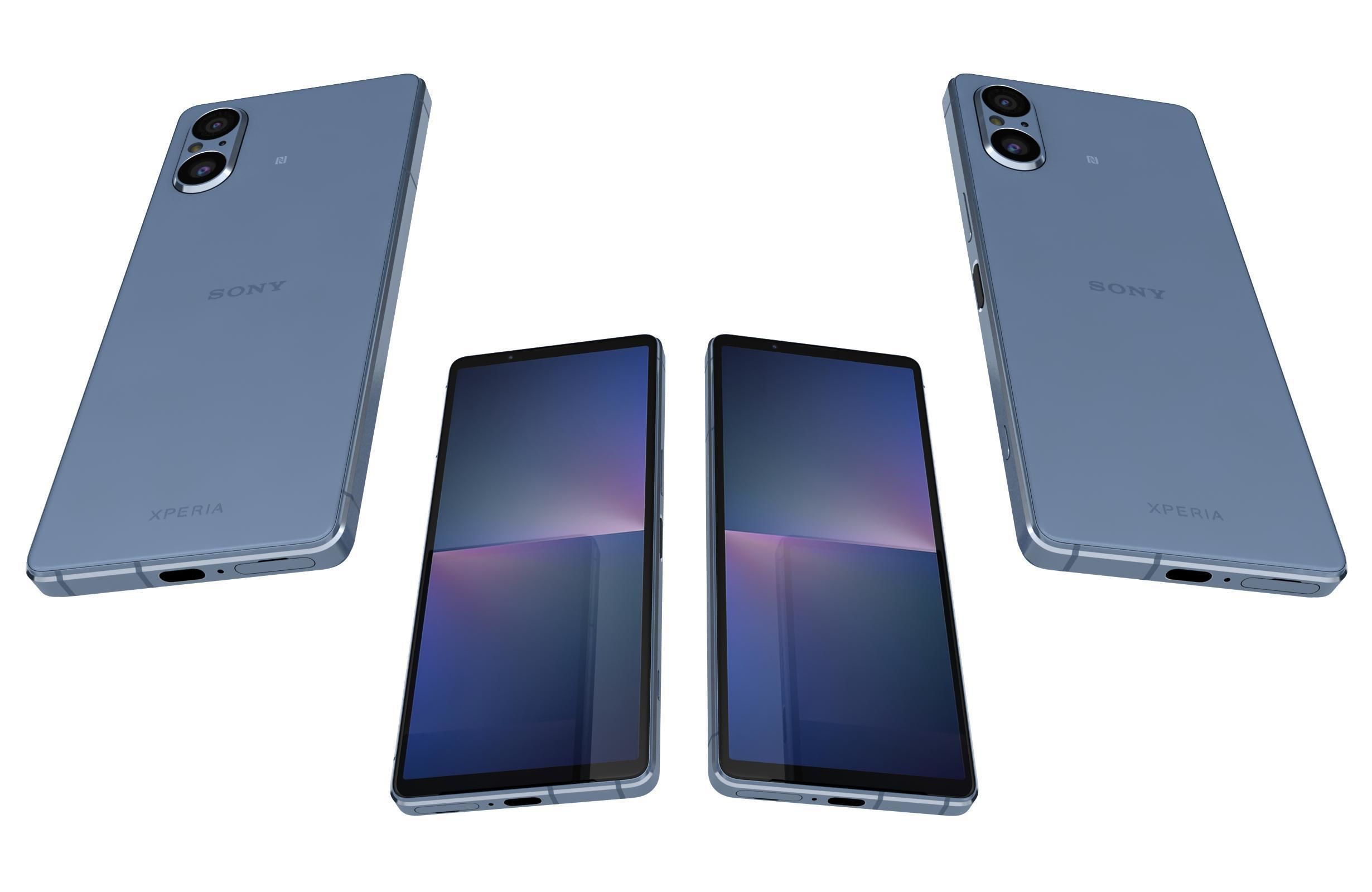 Sony Xperia 5V All Colors Low-poly 3D model_27