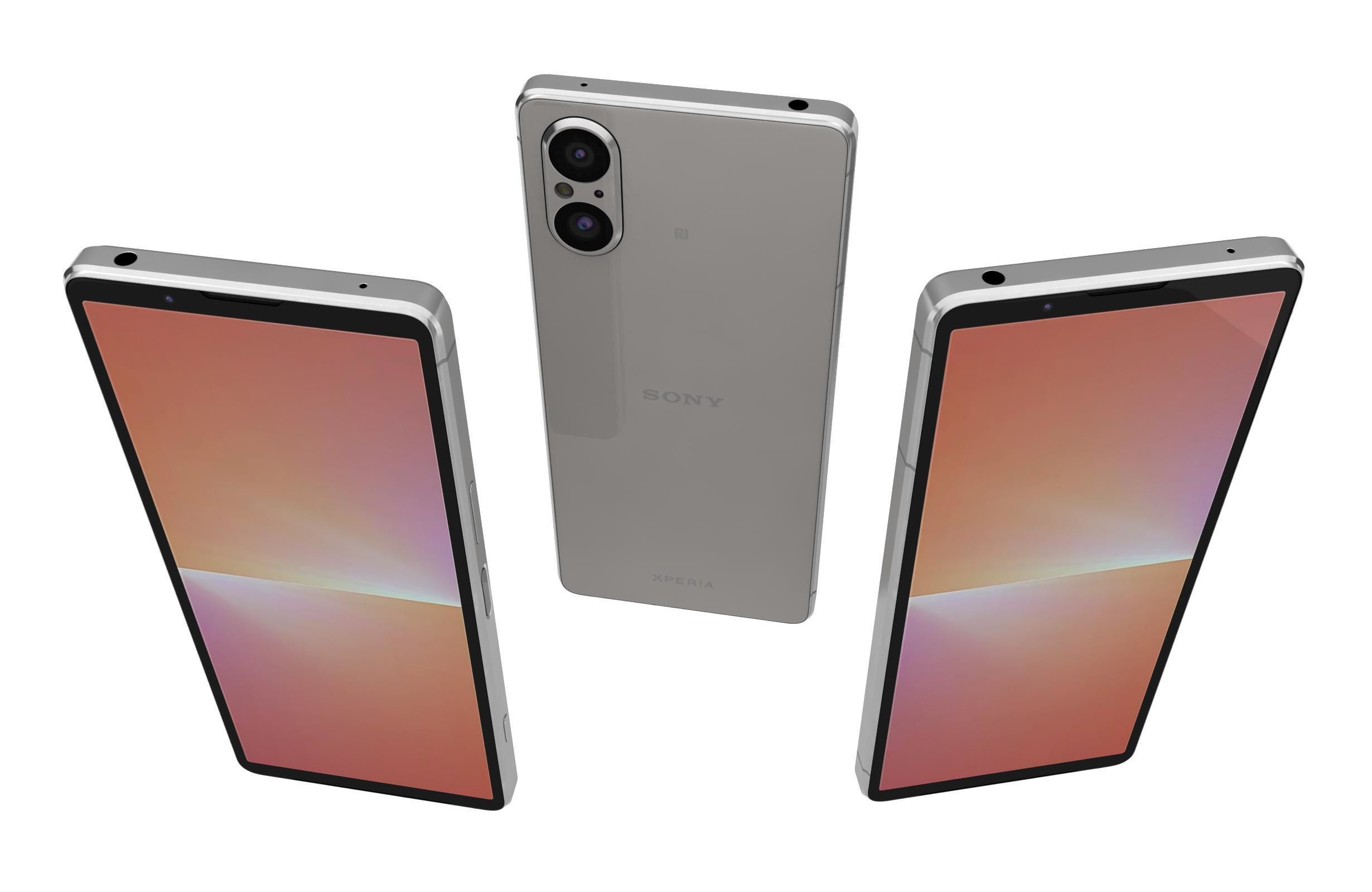 Sony Xperia 5V All Colors Low-poly 3D model_14