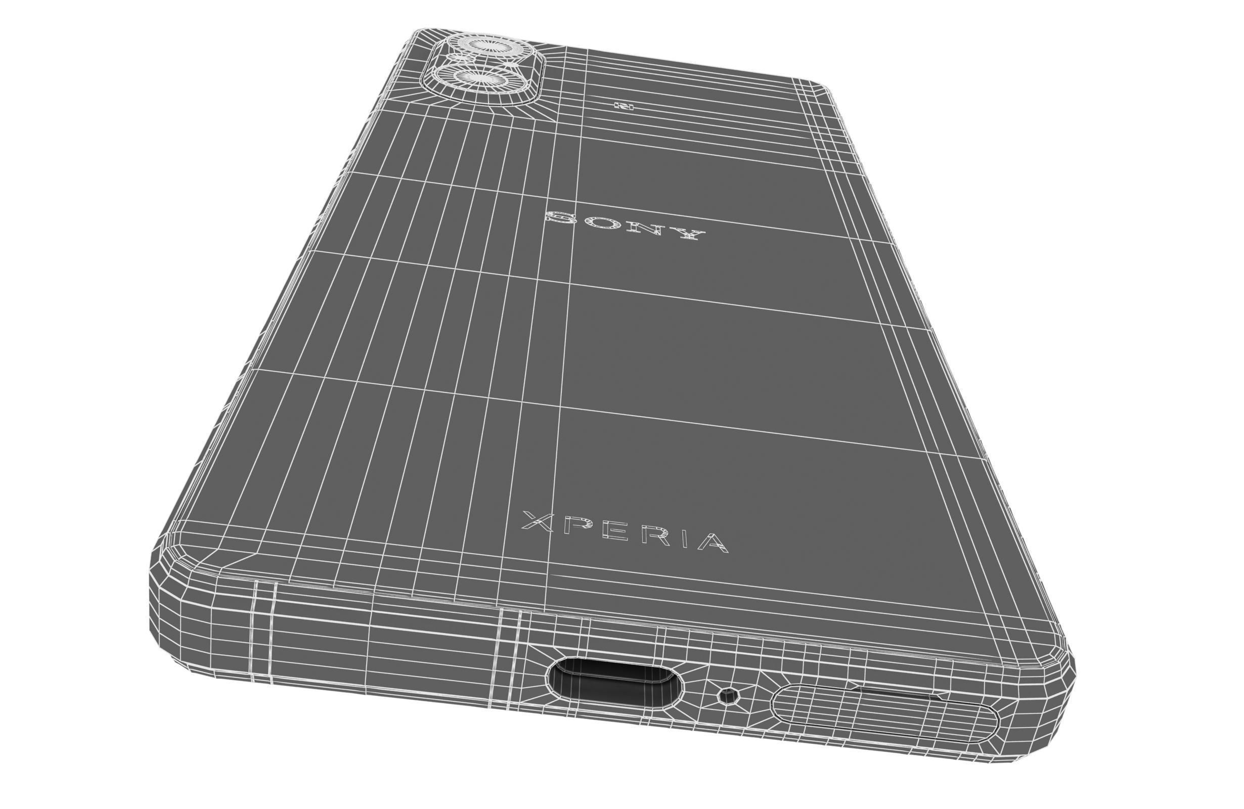 Sony Xperia 5V All Colors Low-poly 3D model_41