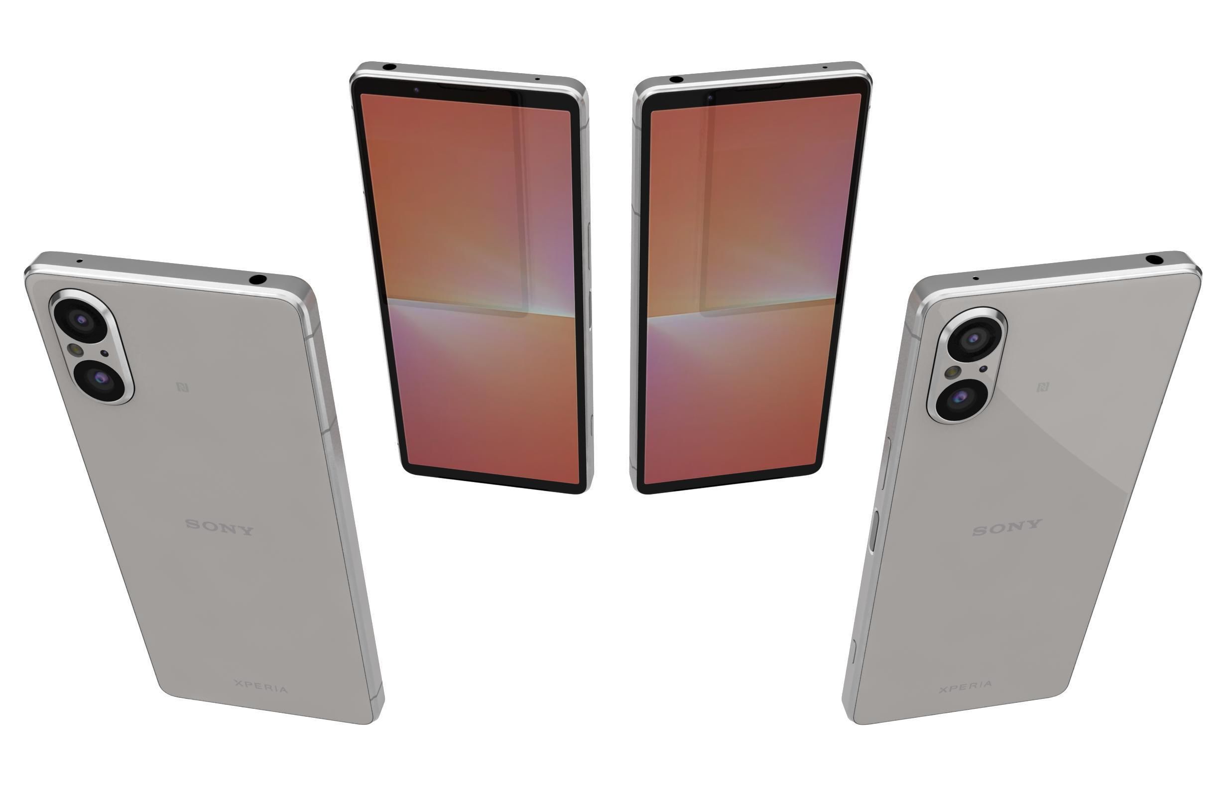 Sony Xperia 5V All Colors Low-poly 3D model_17