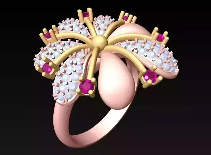 Flower Rings - Womens Ring - N4345