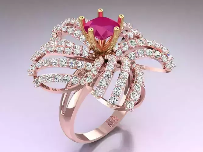 Flower Rings - Womens Ring - N4430