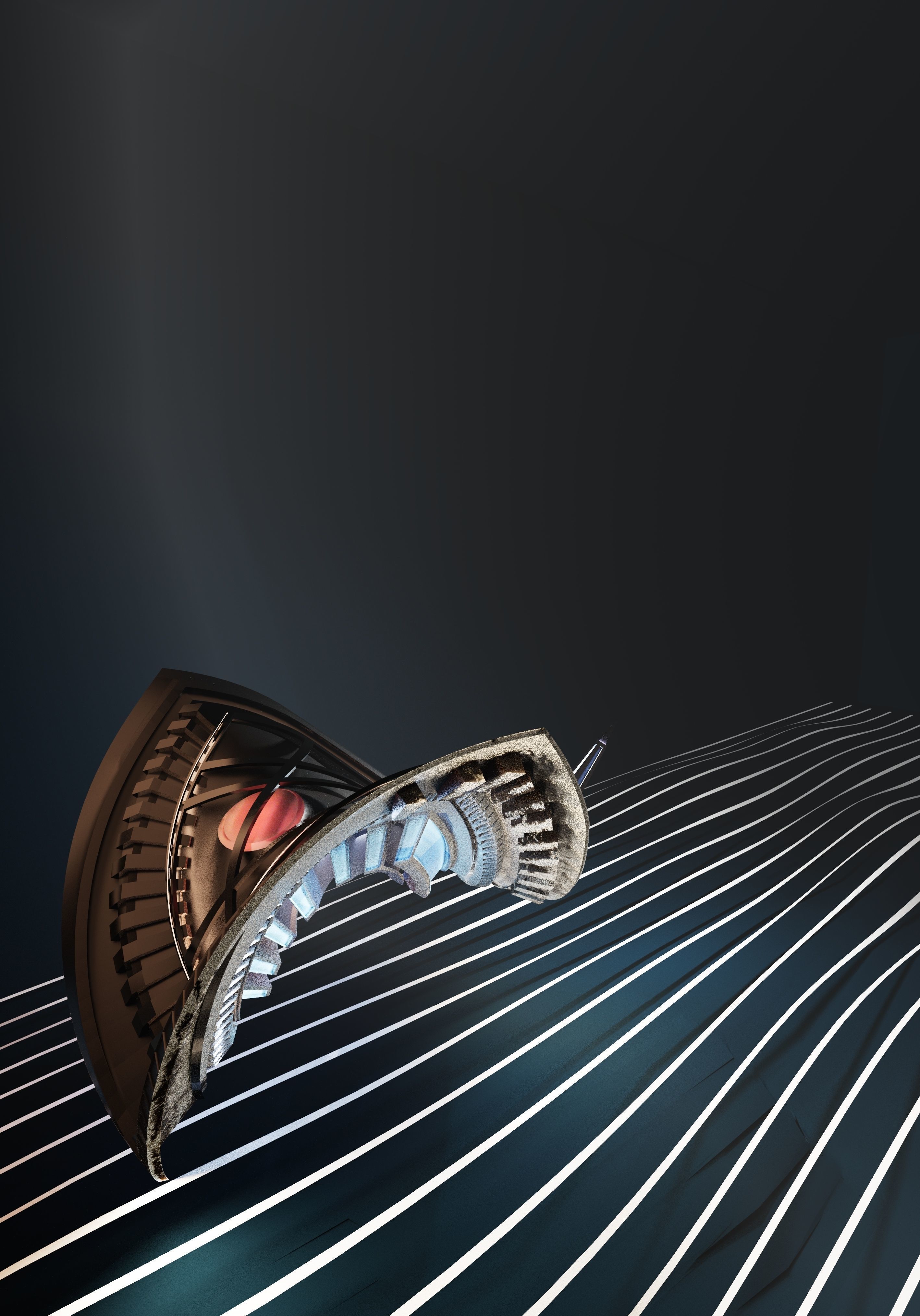 spaceship mantaray 3D model_11