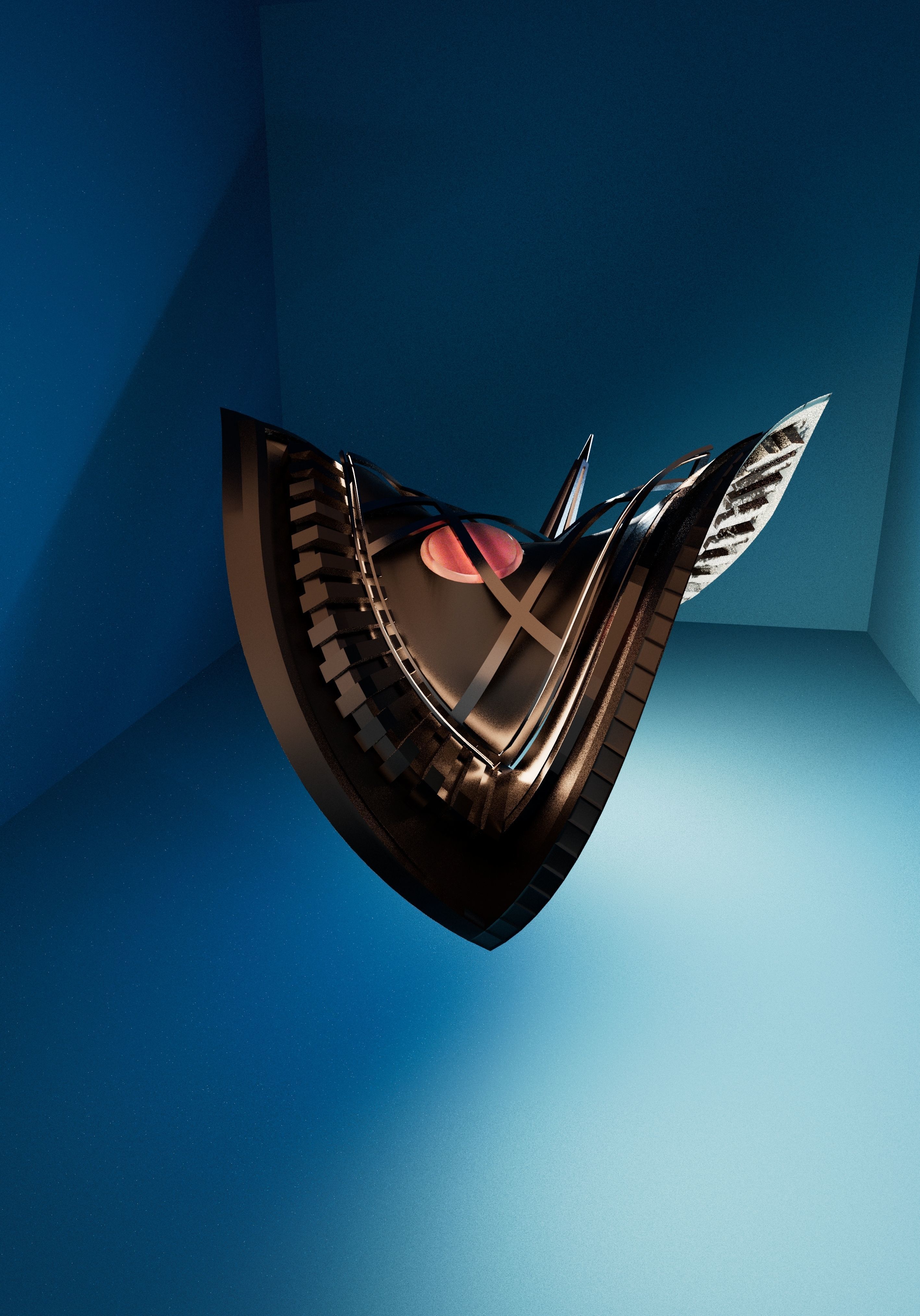 spaceship mantaray 3D model_5