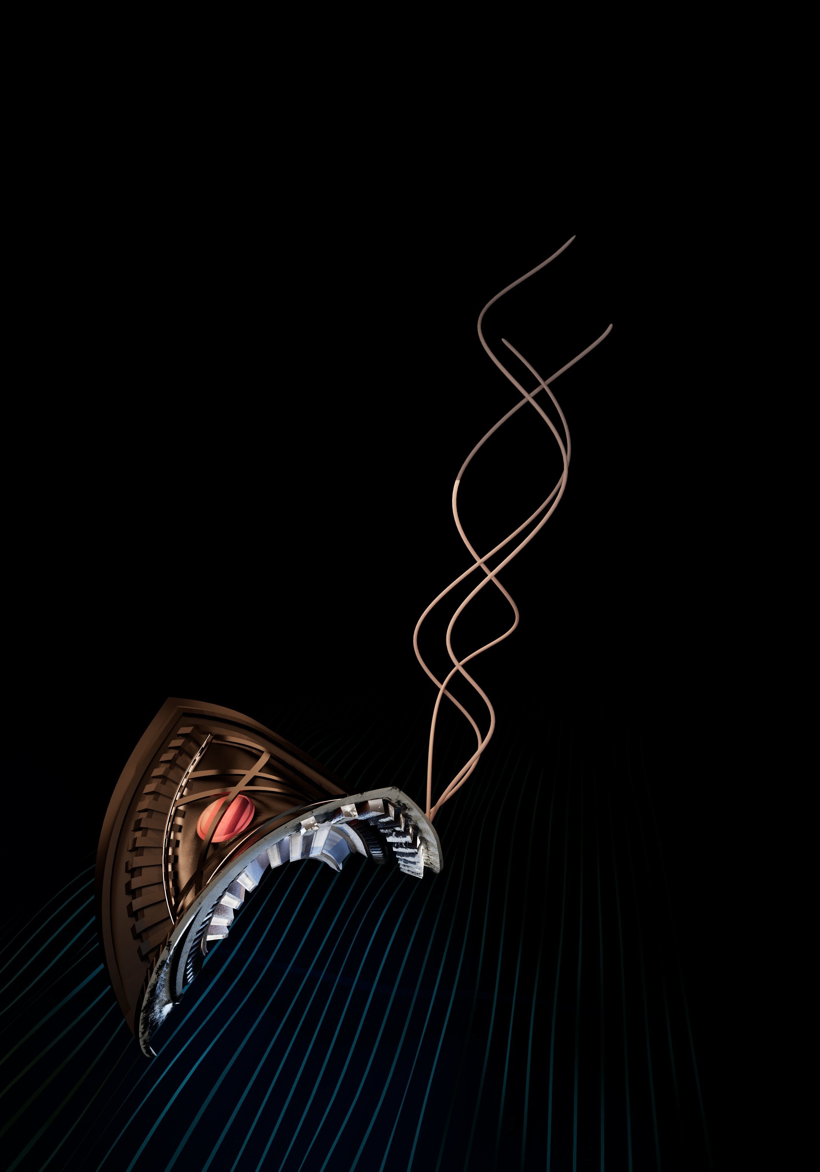 spaceship mantaray 3D model_4