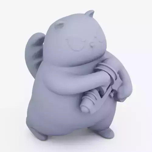 Loading Gun Cat 3D print model