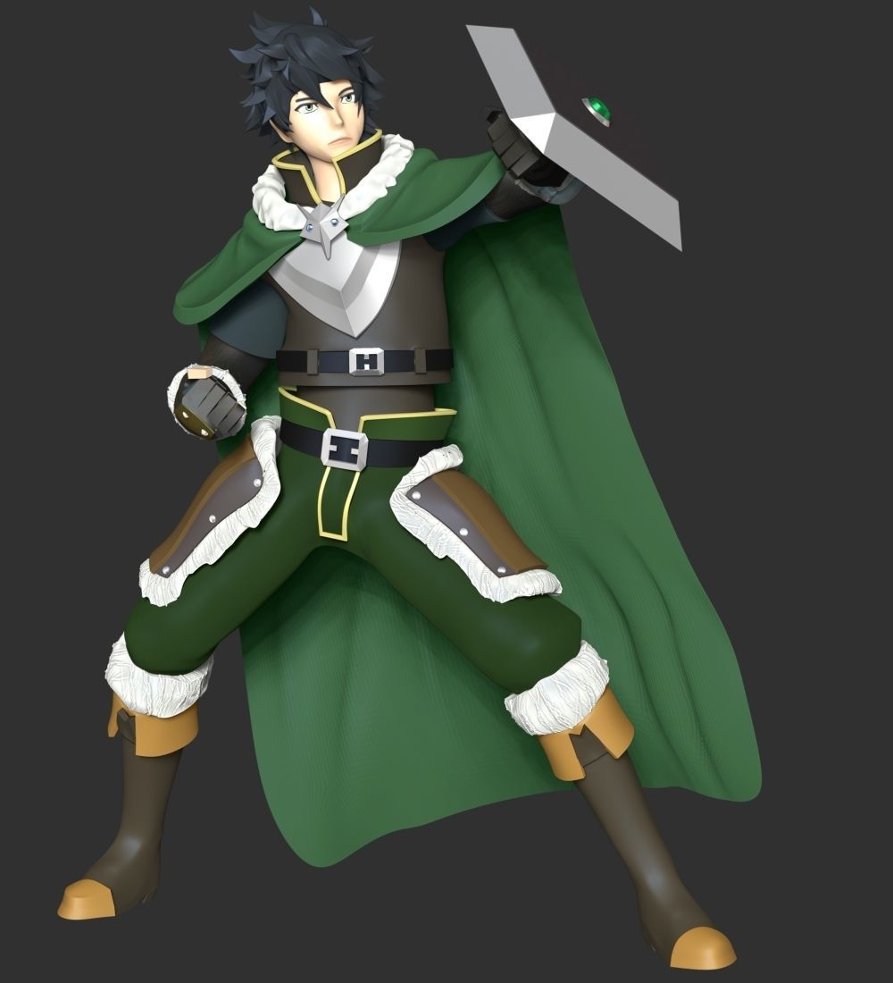 Naofumi Iwatani - The Rising of the Shield Hero 3D print model_2