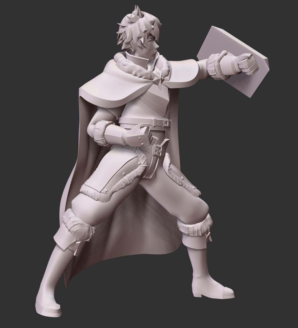 Naofumi Iwatani - The Rising of the Shield Hero 3D print model_9