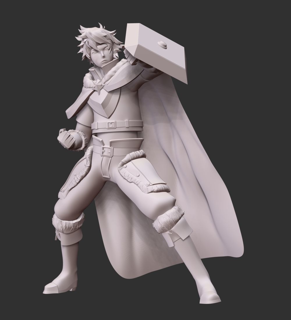 Naofumi Iwatani - The Rising of the Shield Hero 3D print model_8