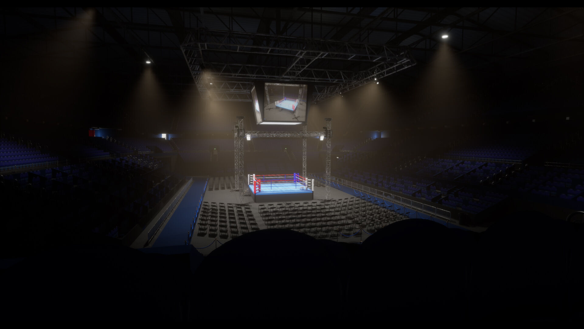 Boxing Arena Low-poly 3D model_13