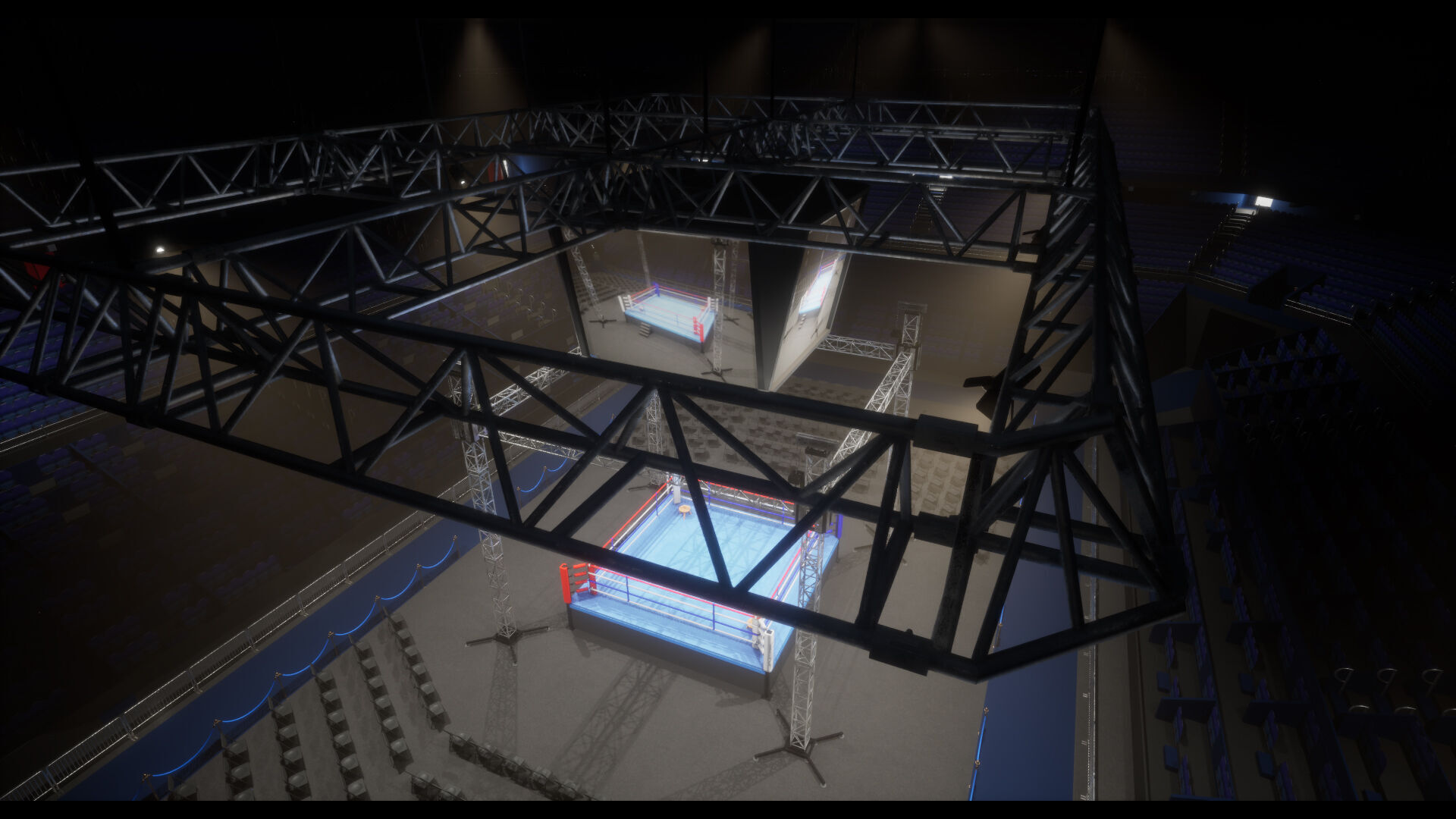 Boxing Arena Low-poly 3D model_9