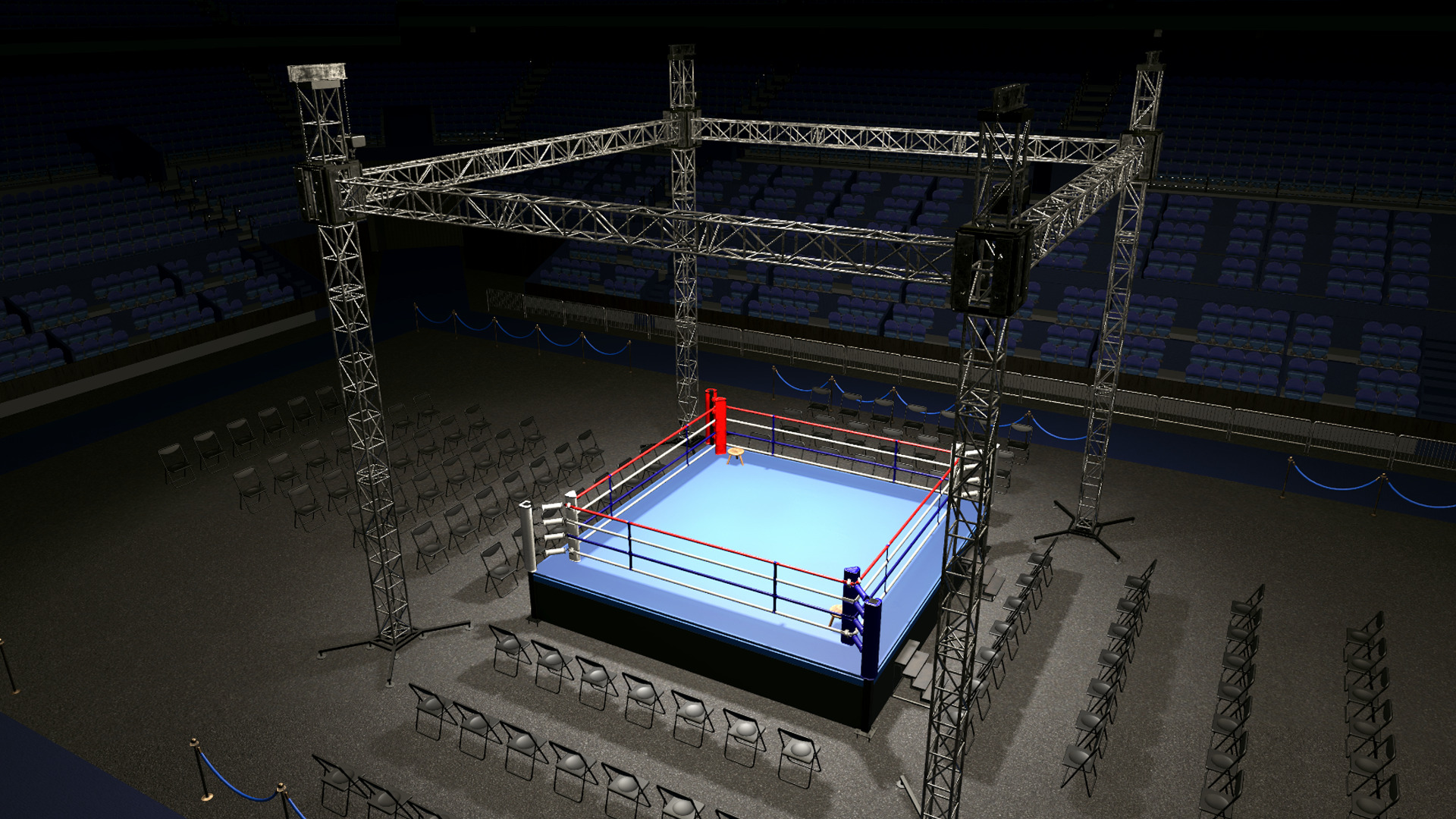 Boxing Arena Low-poly 3D model_14