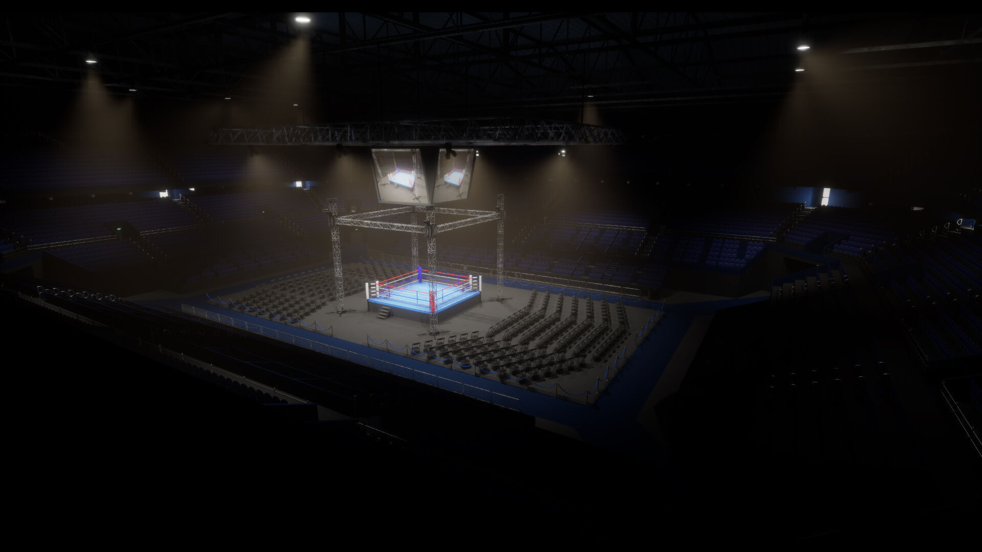 Boxing Arena Low-poly 3D model_11