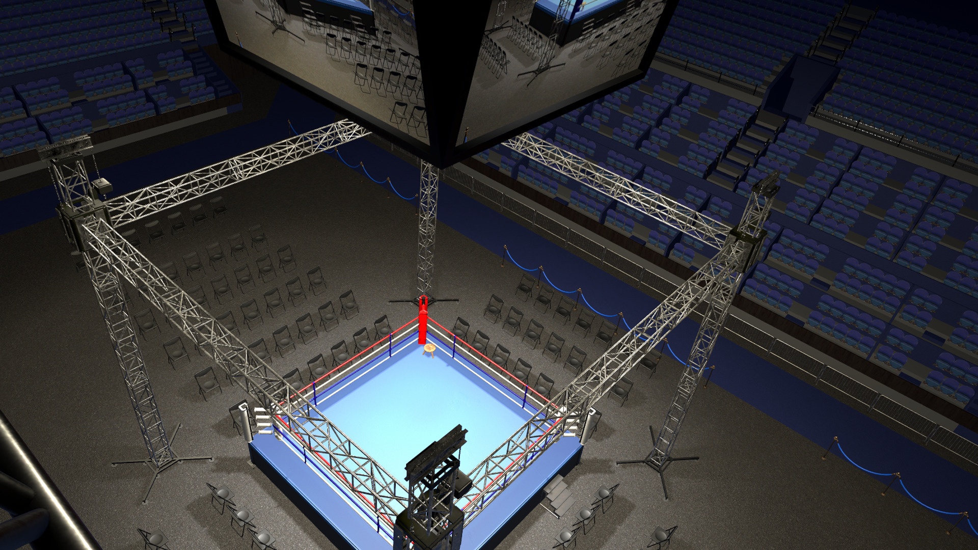 Boxing Arena Low-poly 3D model_16