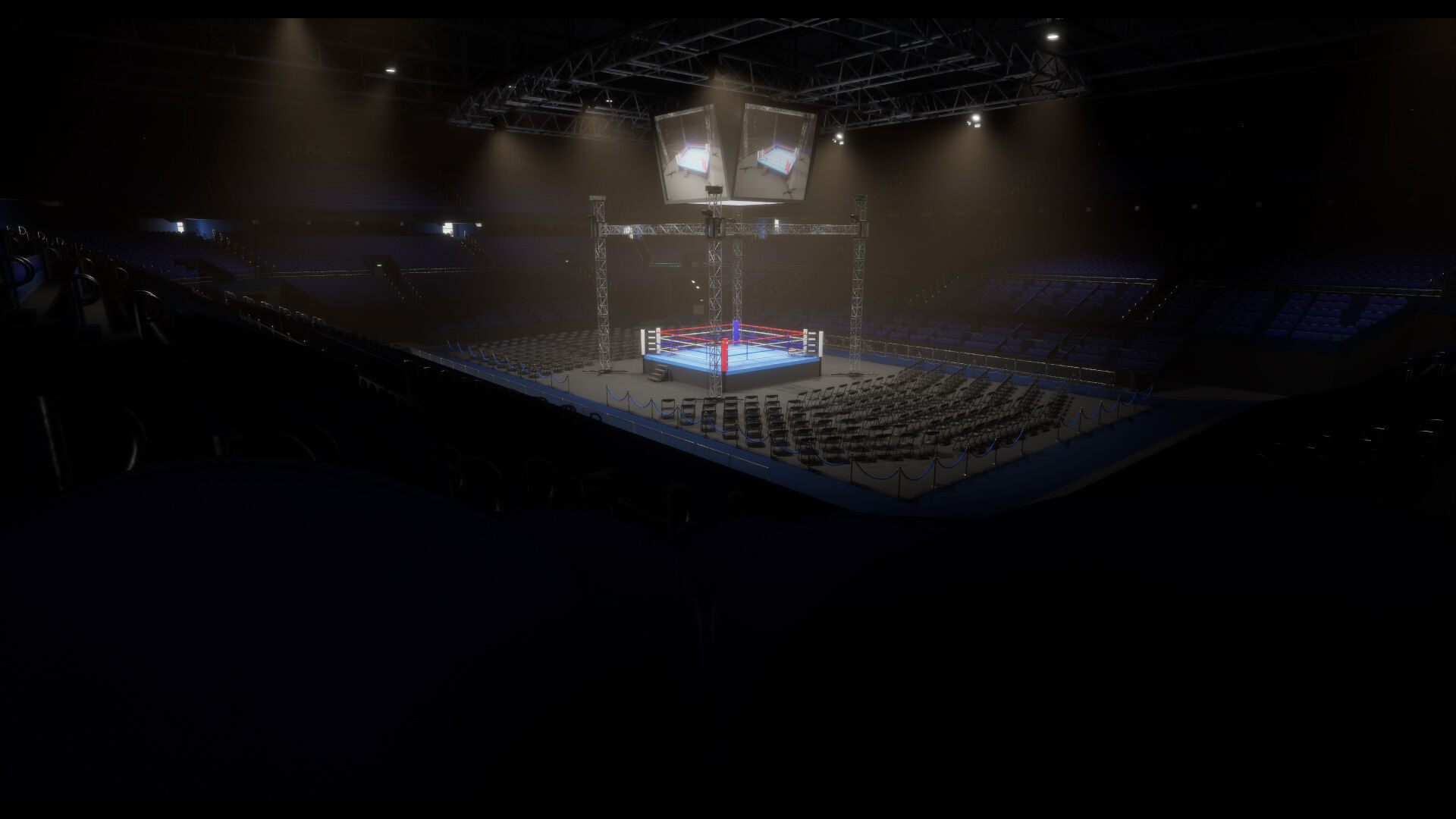 Boxing Arena Low-poly 3D model_12