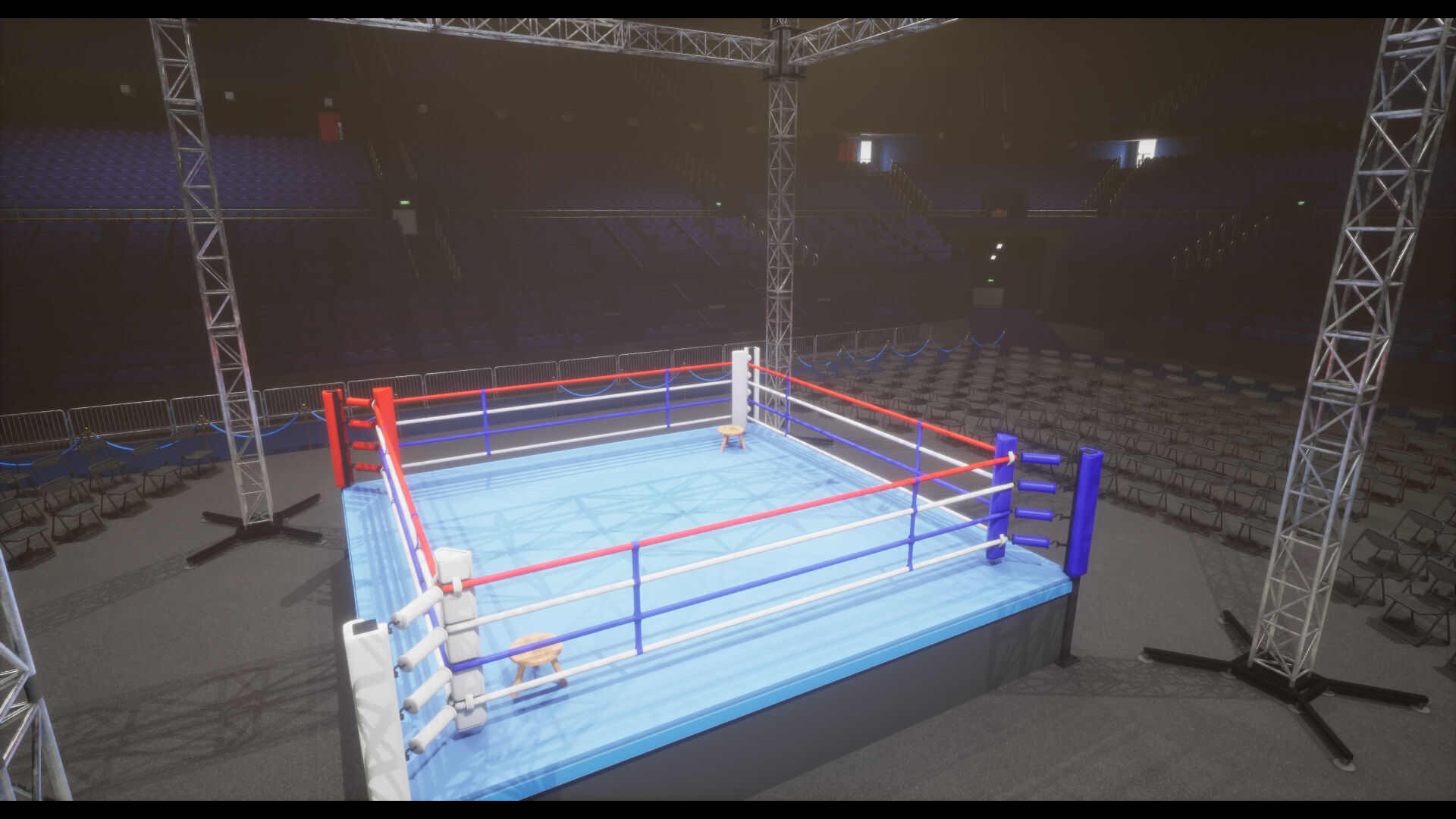 Boxing Arena Low-poly 3D model_8