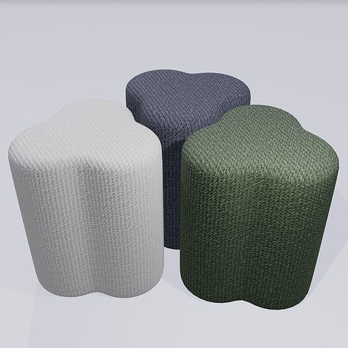 Pouffe Clover  Free 3D model