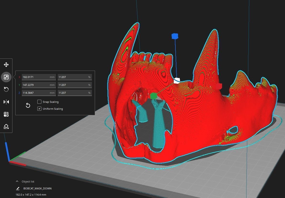 Viking Style Bobcat Skull Mask Ready To Print 3D print model_4