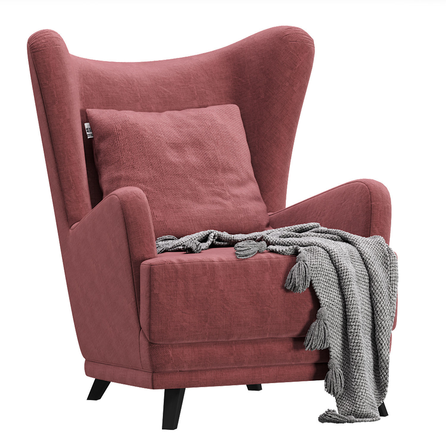 Armchair Oxford  3D model_1