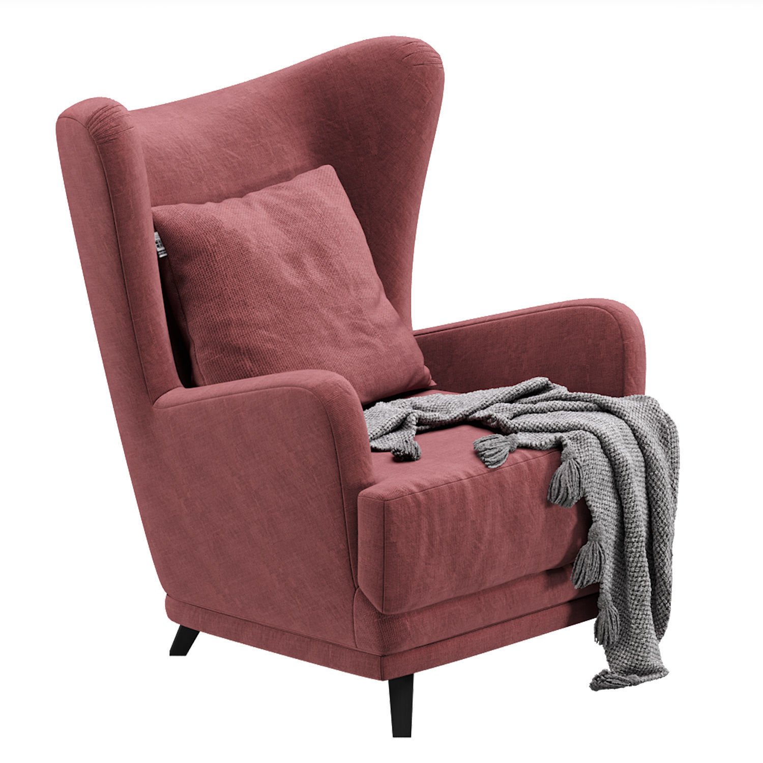 Armchair Oxford  3D model_3