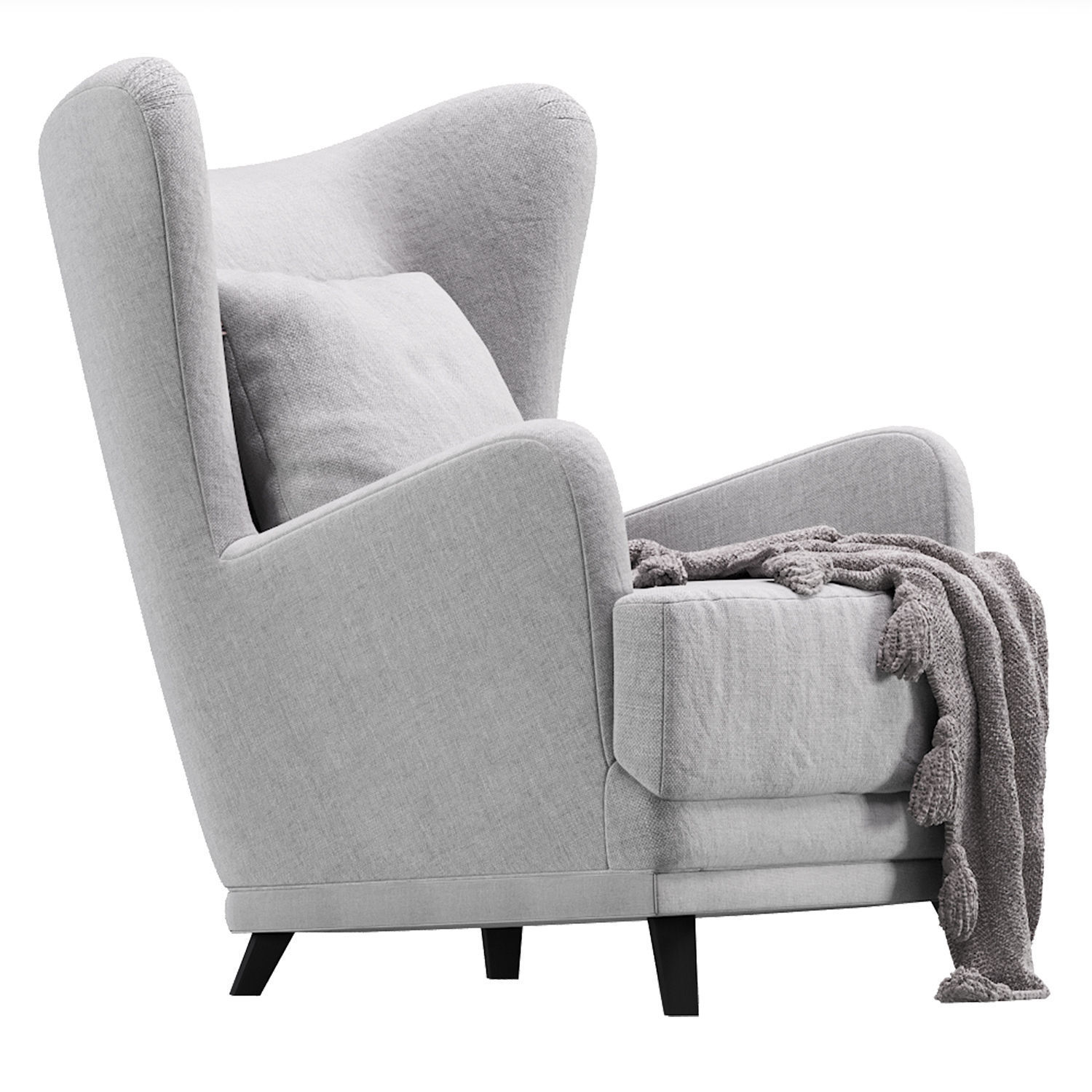 Armchair Oxford  3D model_2