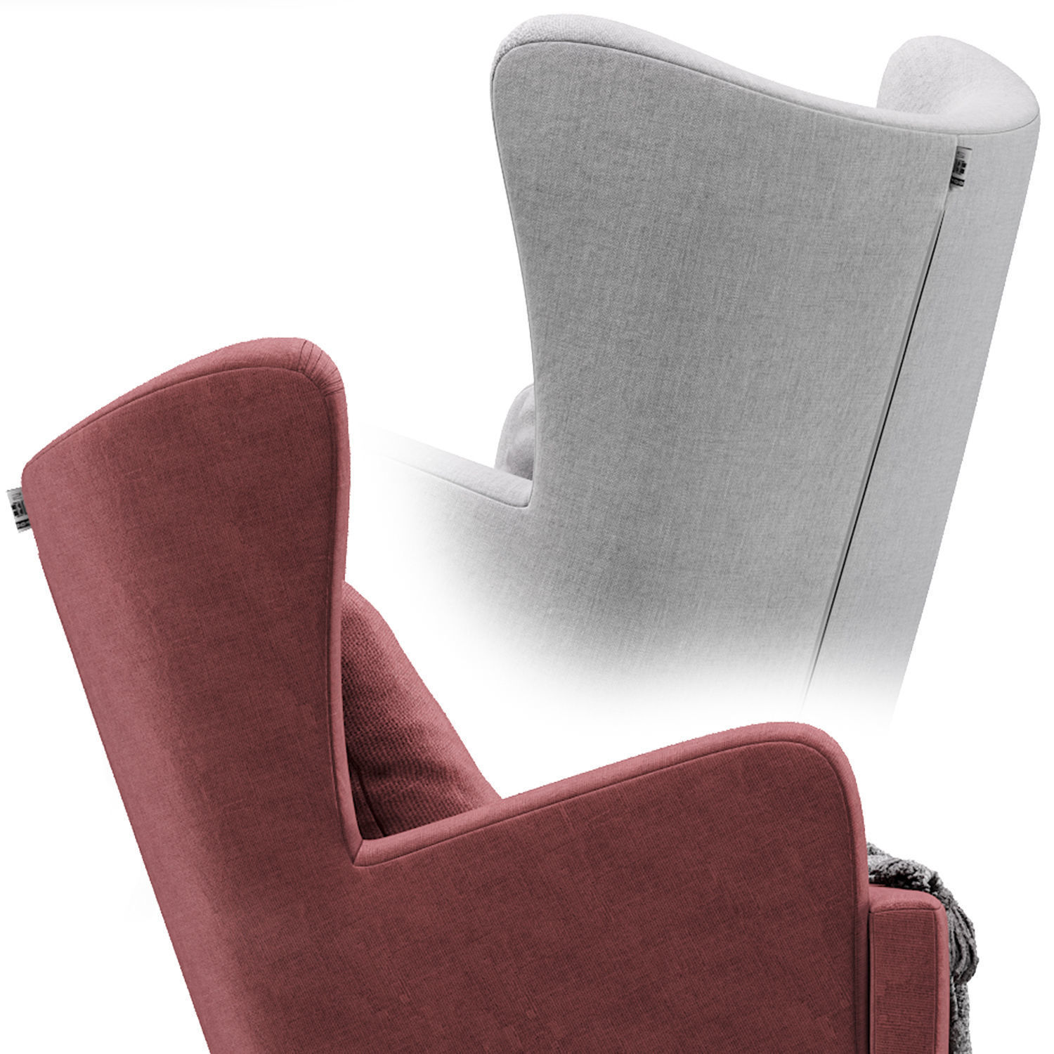 Armchair Oxford  3D model_5