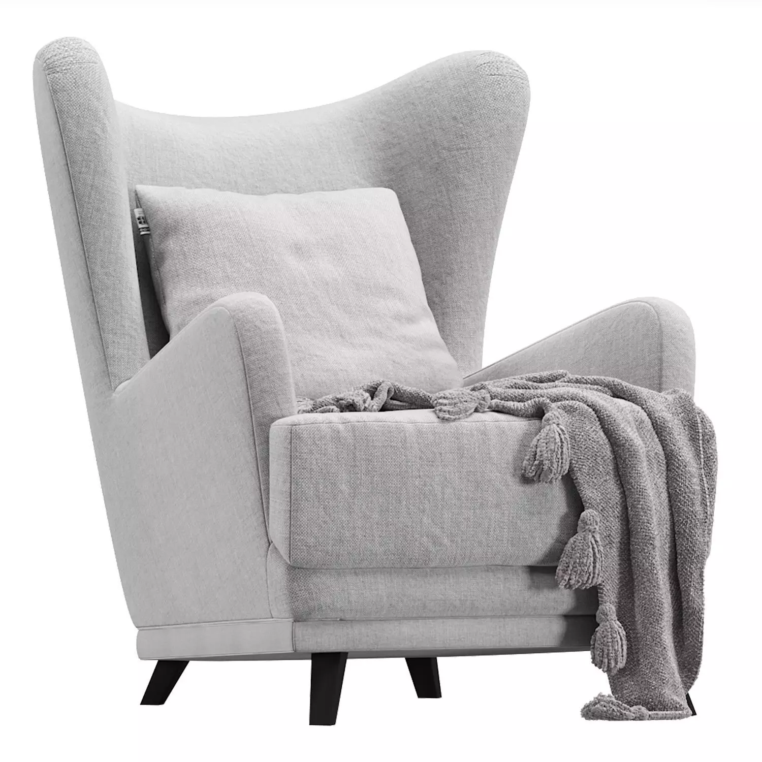 Armchair Oxford  3D model_0