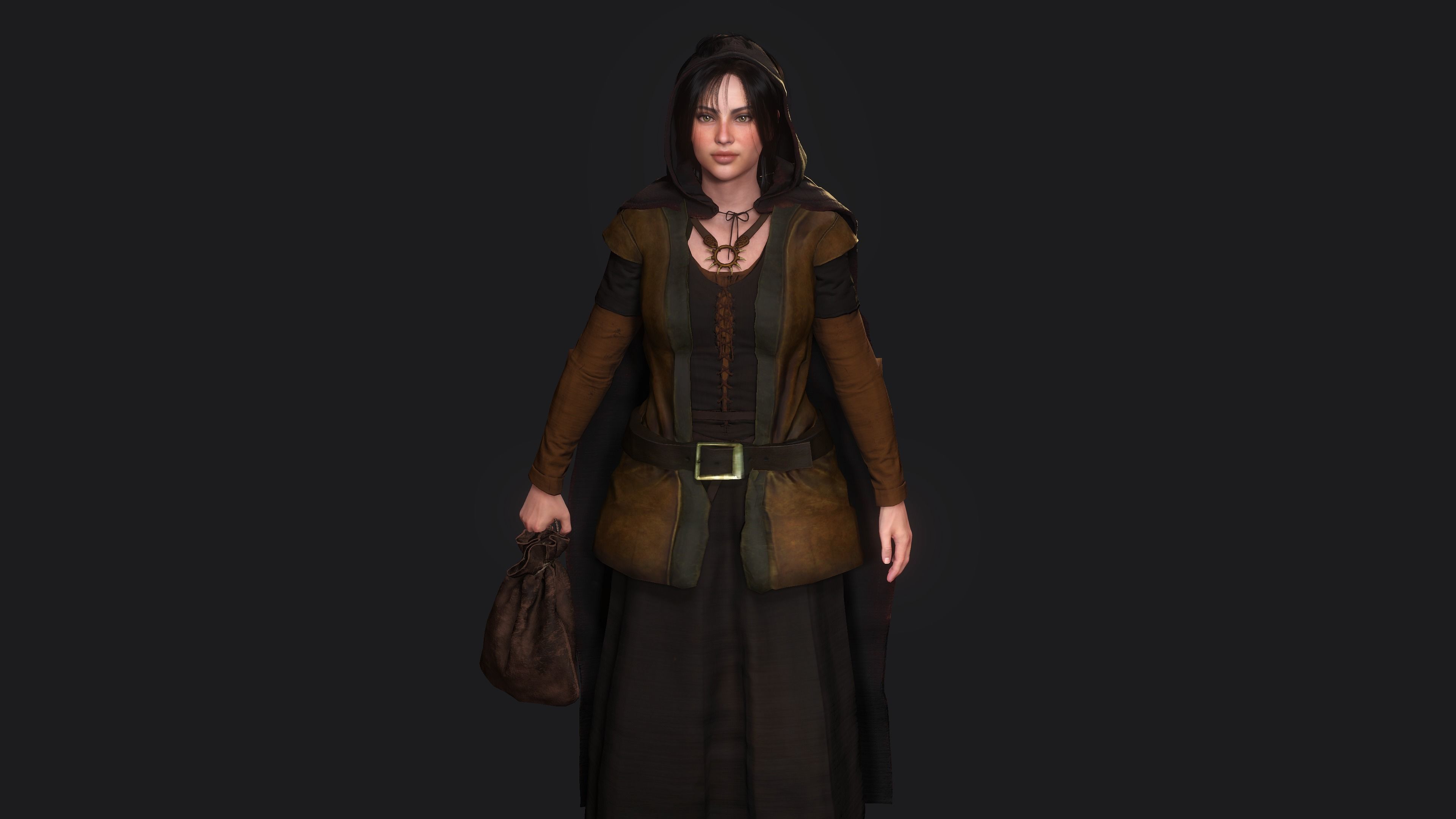 AAA 3D REALISTIC CHARACTER - MEDIEVAL PACK 01 - 4 Character Low-poly 3D model_3