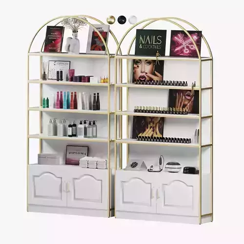 Display rack for cosmetic products 02 Low-poly 3D model