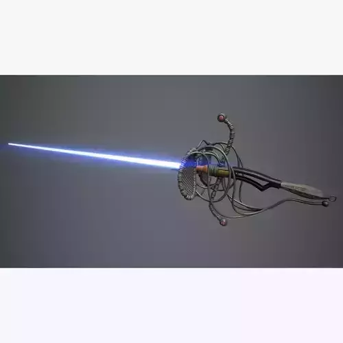 Rapier Lightsaber Low-poly 3D model