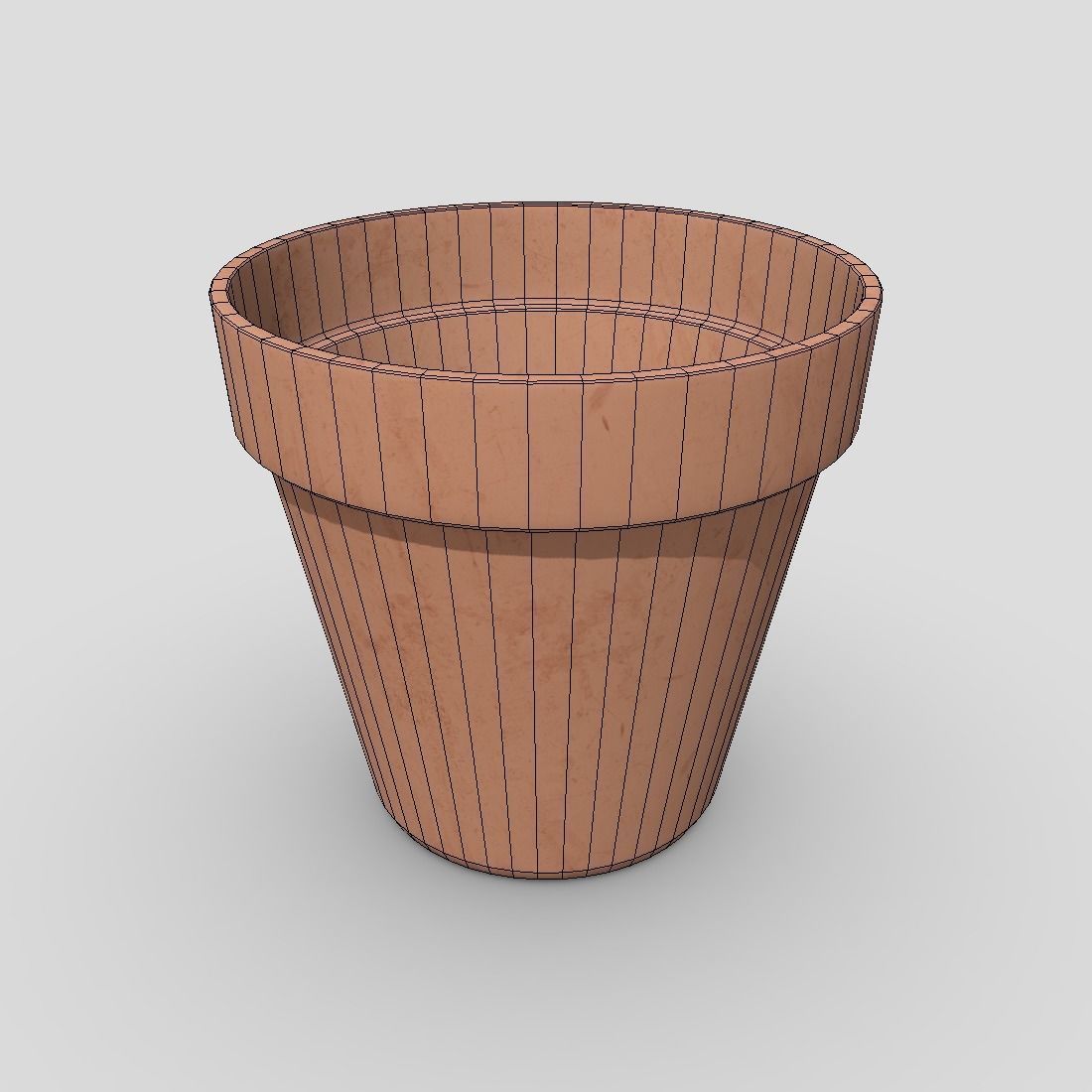 CC0 - Plant Pot Free low-poly 3D model_2