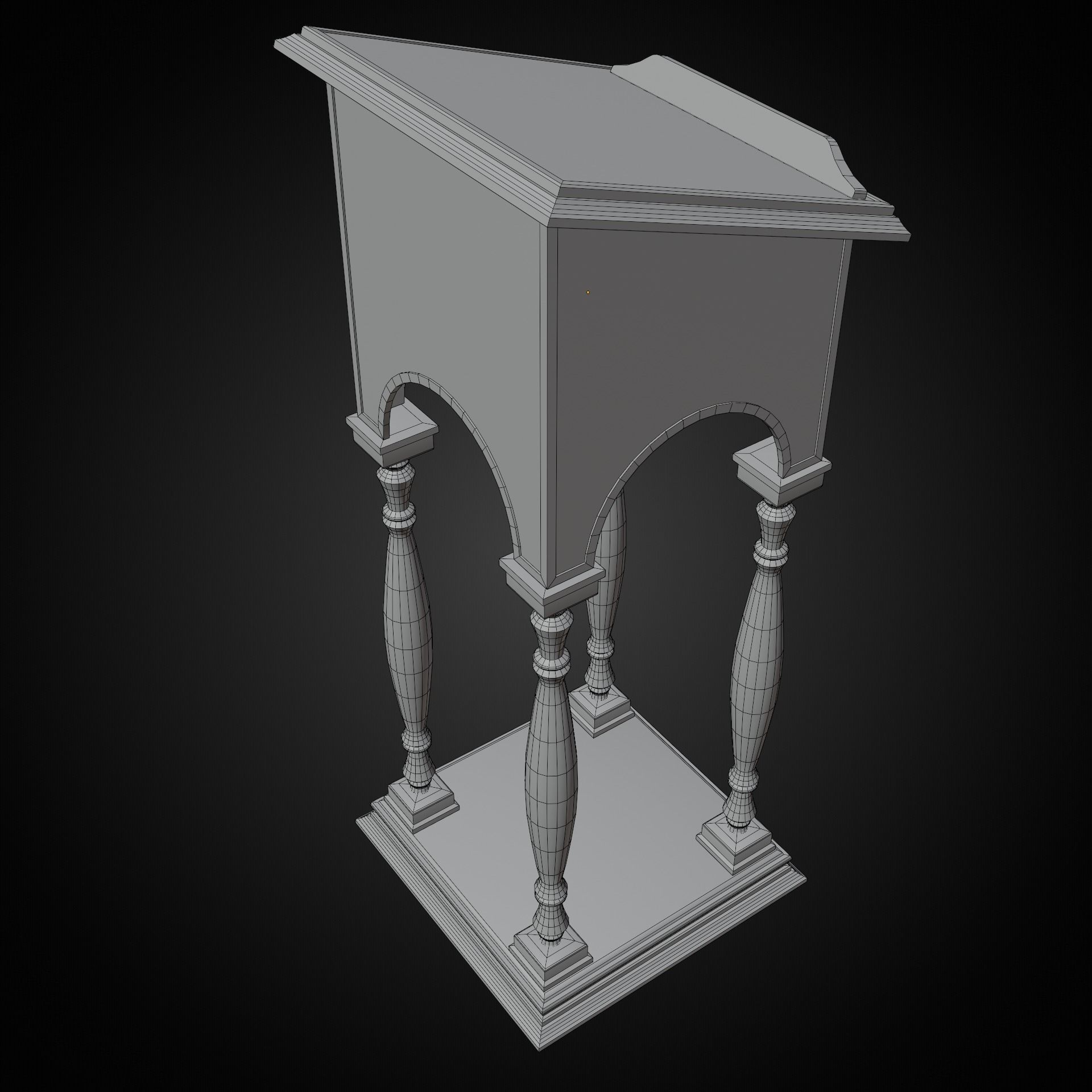 Lestern Low-poly 3D model_7