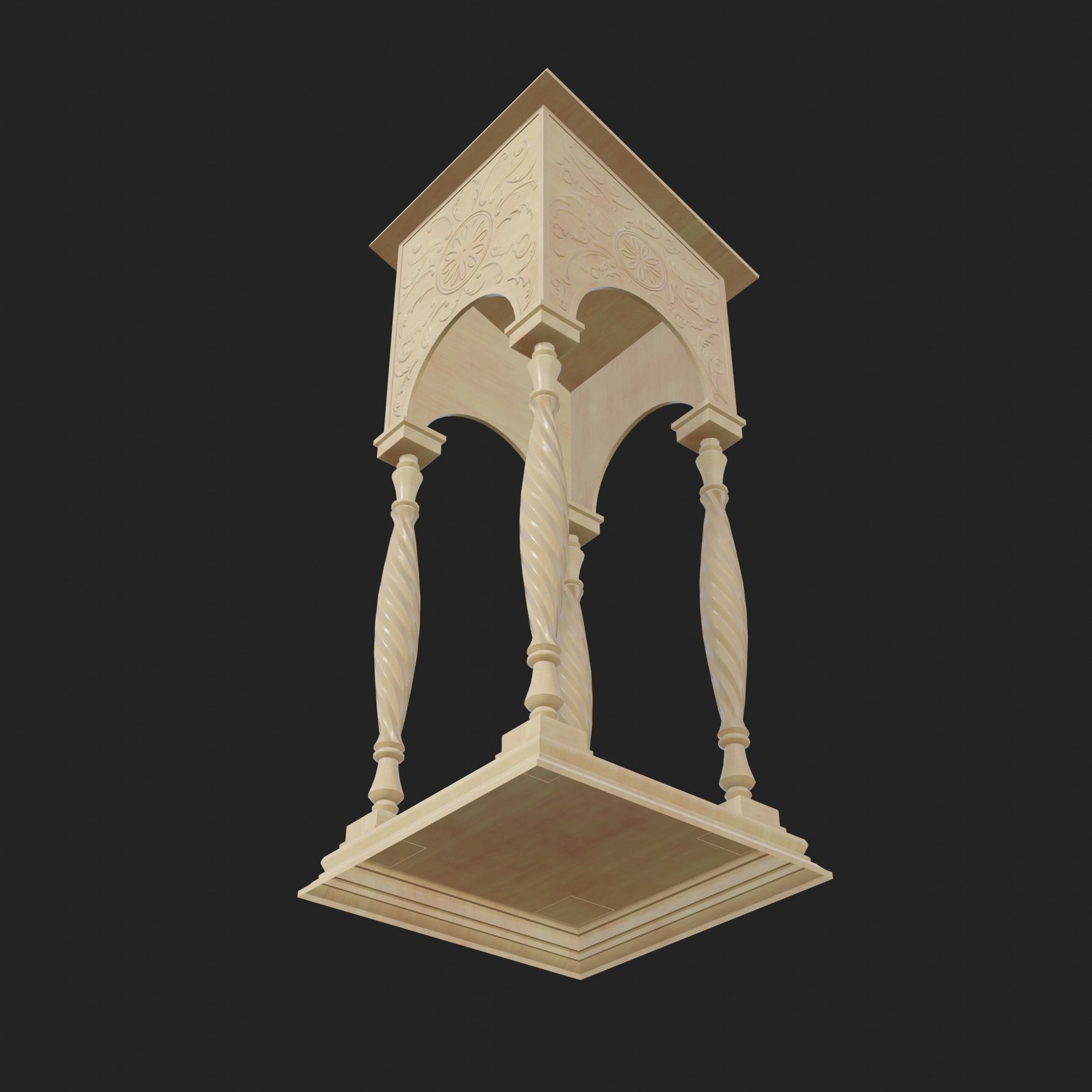 Lestern Low-poly 3D model_3