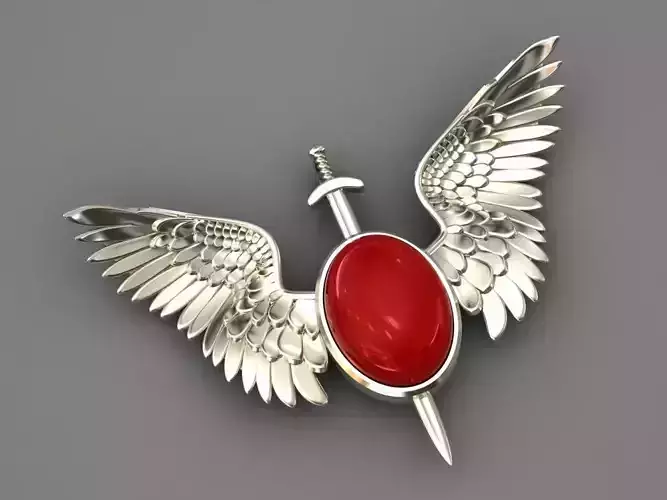 Golden wings 3D model