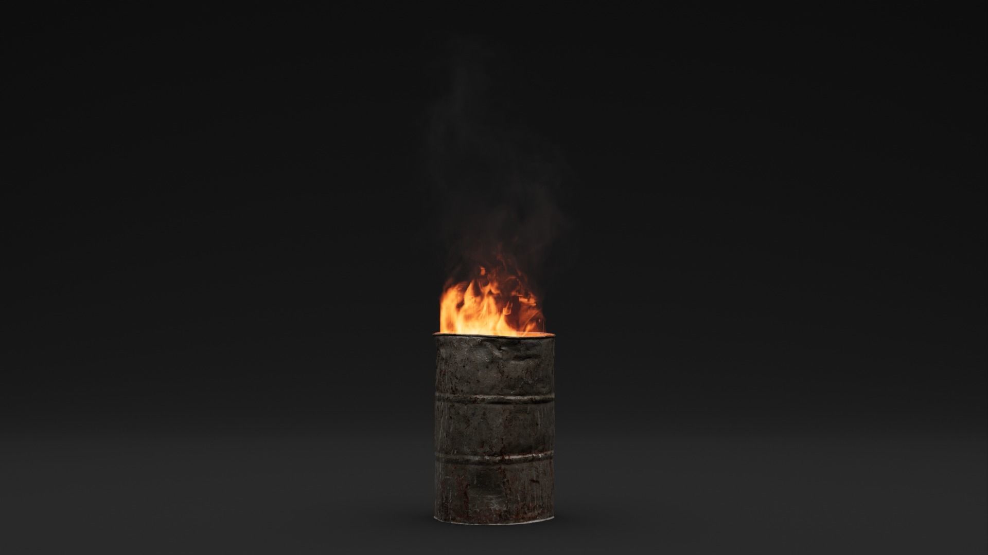 Burning city pack High Quality VDB animated 3D model_8
