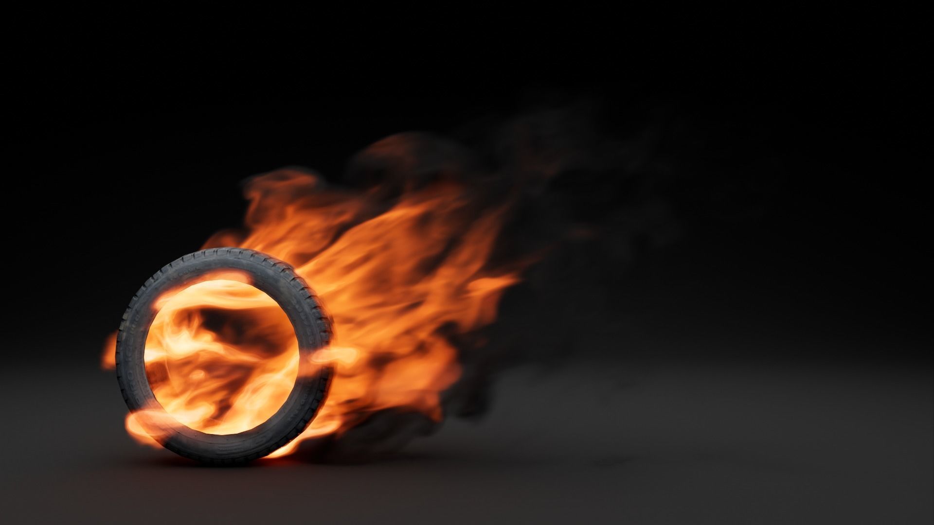 Burning city pack High Quality VDB animated 3D model_16