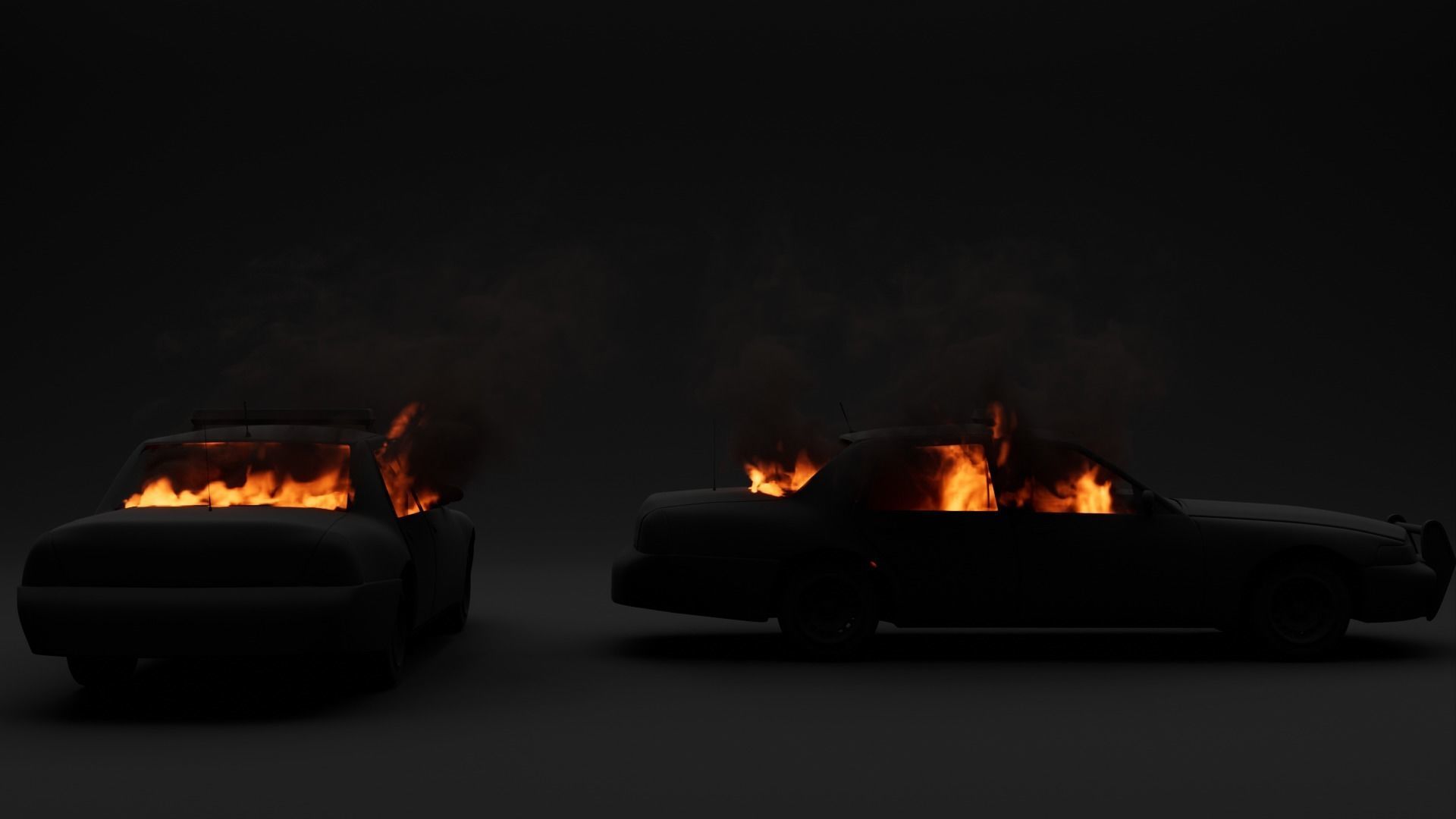 Burning city pack High Quality VDB animated 3D model_10