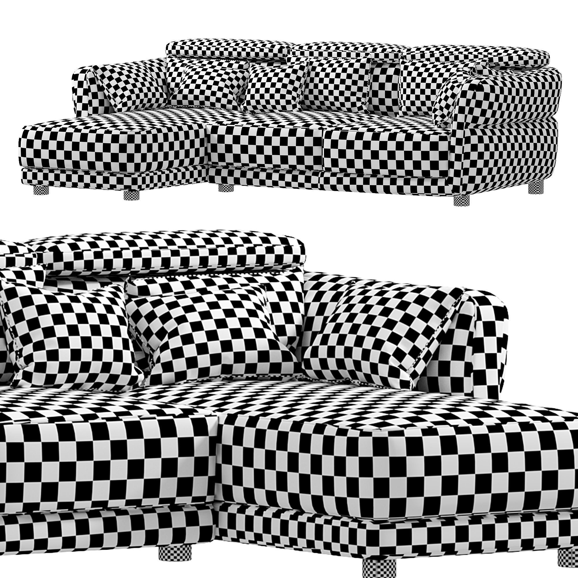 Notturno Sofa By Natuzzi Italia 3D model_4